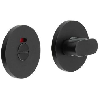 Picture of CR-801 Black Thumb Turn & Lock Round Rose w/ Indicator - CR-801AJ7MB