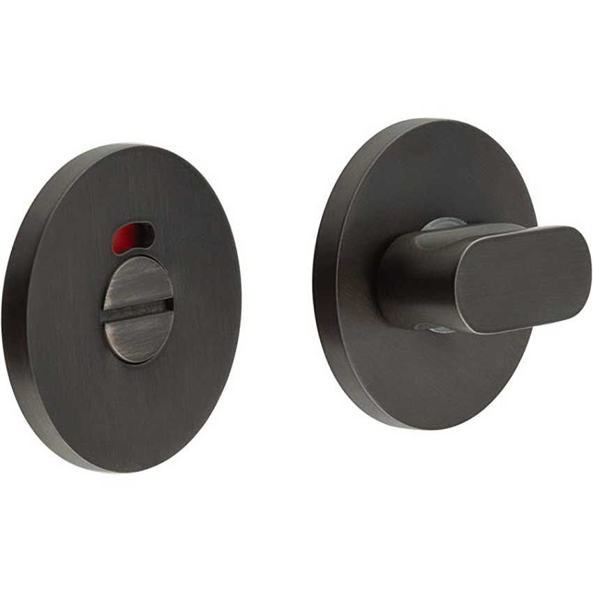 Picture of CR-801 Dark Bronze Thumb Turn & Lock Round Rose w/ Indicator - CR-801AJ7DB