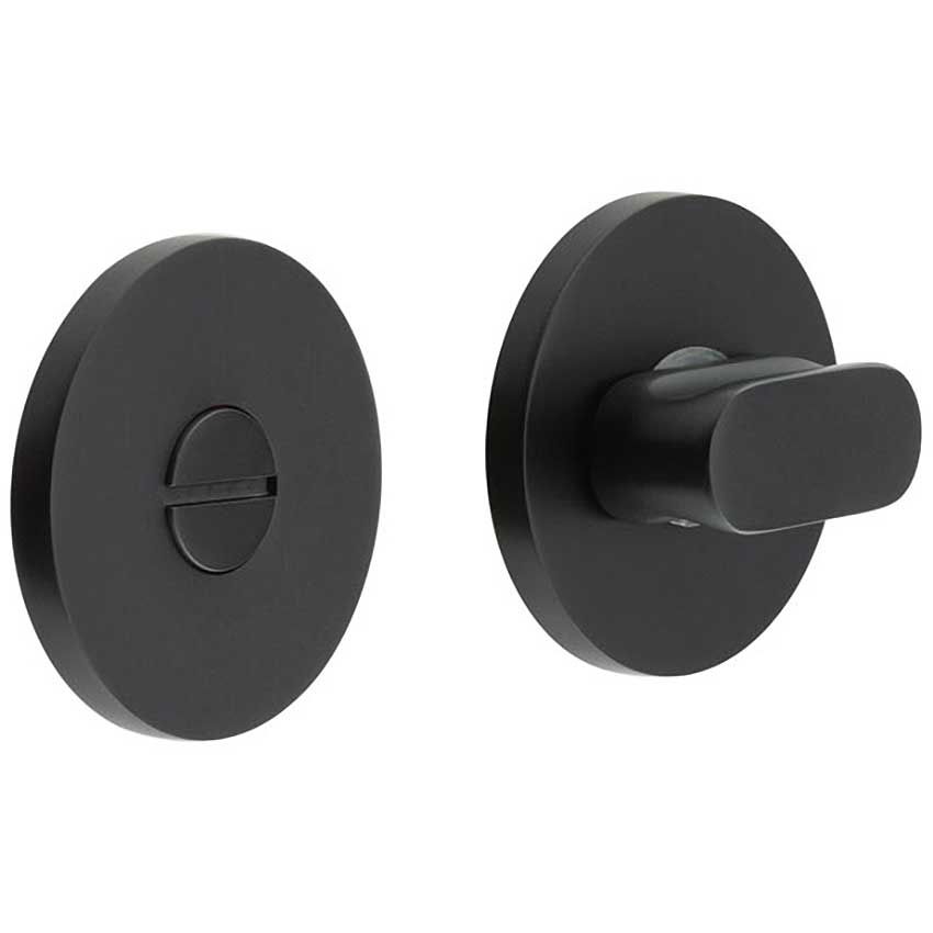 Picture of CR-801 Black Thumb Turn & Lock Round Rose - CR-801A7MB