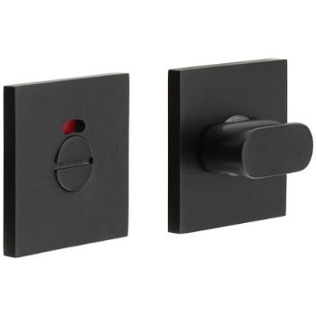 Picture of CR-801 Black Thumb Turn & Lock Square Rose with Indicator - CR-801BK7MB