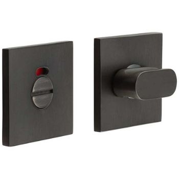 Picture of CR-801 Dark Bronze Thumb Turn & Lock Square Rose with Indicator - CR-801BK7DB