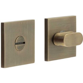 Picture of CR-801 Antique Brass Thumb Turn & Lock Square Rose - CR-801B7AB