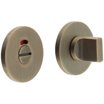 Picture of CR-802 Antique Brass Thumb Turn & Lock Round Rose with Indicator - CR-802AJ7AB