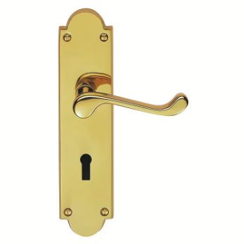 Picture of Victorian Shaped Scroll Lock Handle - M68