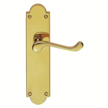 Picture of Victorian Shaped Scroll Latch Door Handle - M67 Picture of Victorian Shaped Scroll Latch Door Handle - M67