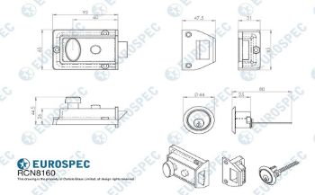 Picture of Traditional Rim Cylinder Night Latch - RCN8160EB