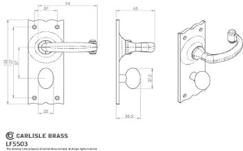 Picture of Traditional Black Door Handles - Lf5502