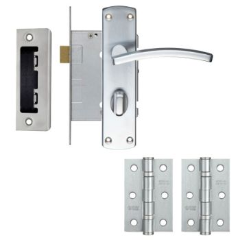 Toledo Bathroom Door Handle Pack - DPTOWCSC Picture of Toledo Bathroom Door Handle Pack - DPTOWCSC