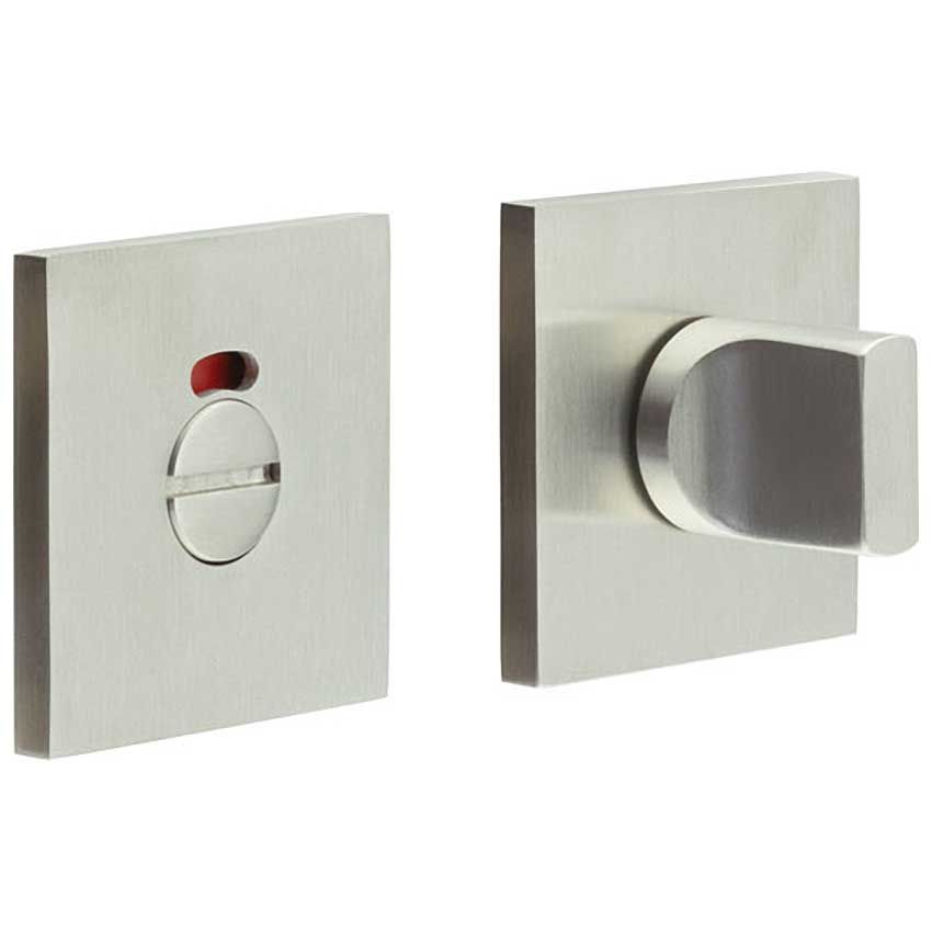 Picture of CR-802 Satin Stainless Steel Thumb Turn & Lock Square Rose w/ Indicator - CR-802BK7SSS