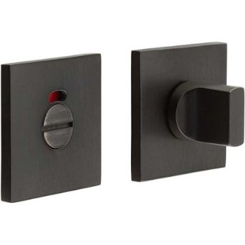 Picture of CR-802 Dark Bronze Thumb Turn & Lock Square Rose w/ Indicator - CR-802BK7DB
