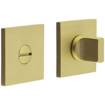 Picture of CR-802 Satin Brass Thumb Turn & Lock Square Rose - CR-802B7SB