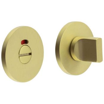 Picture of CR-802 Satin Brass Thumb Turn & Lock Round Rose w/ Indicator - CR-802AJ7SB