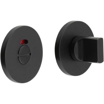 Picture of CR-802 Black Thumb Turn & Lock Round Rose w/ Indicator - CR-802AJ7MB