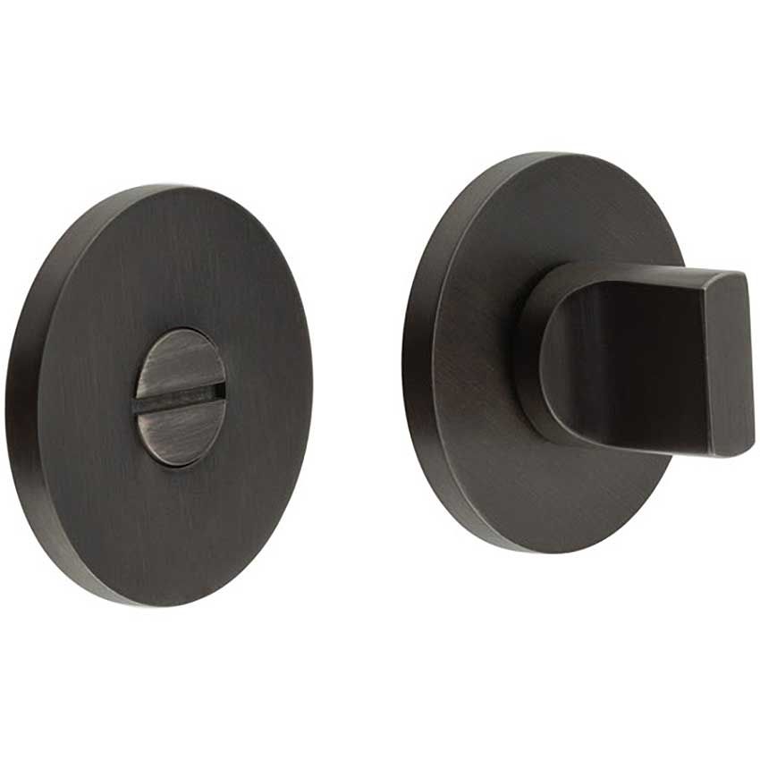Picture of CR-802 Dark Bronze Thumb Turn & Lock Round Rose - CR-802A7DB