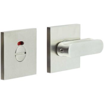 Picture of CR-803 Satin Stainless Steel Thumb Turn & Lock Square Rose w/ Indicator - CR-803BK7SSS
