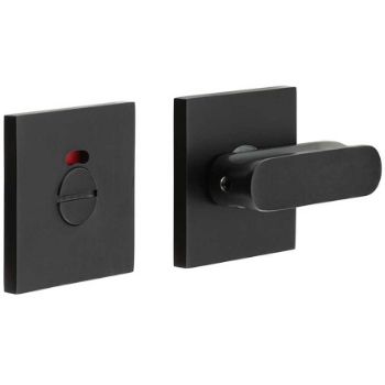 Picture of CR-803 Black Thumb Turn & Lock Square Rose w/ Indicator - CR-803BK7MB