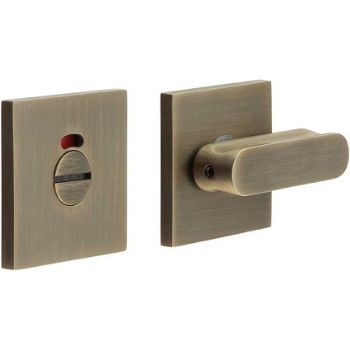 Picture of CR-803 Antique Brass Thumb Turn & Lock Square Rose w/ Indicator - CR-803BK7AB