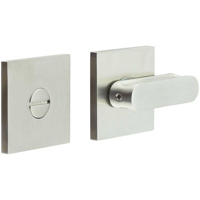 Picture of CR-803 Satin Stainless Steel Thumb Turn & Lock Square Rose - CR-803B7SSS
