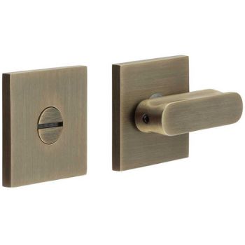 Picture of CR-803 Antique Brass Thumb Turn & Lock Square Rose - CR-803B7AB