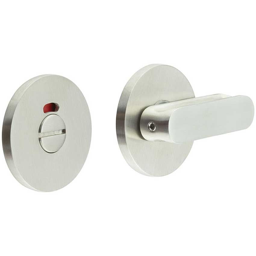 Picture of CR-803 Satin Stainless Steel Thumb Turn & Lock Round Rose w/ Indicator - CR-803AJ7SSS