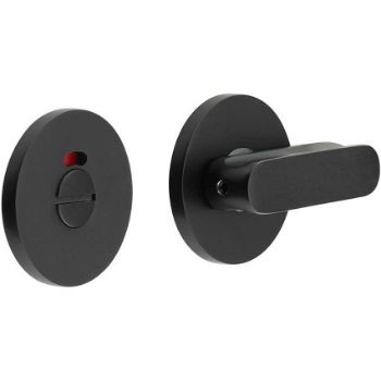 Picture of CR-803 Black Thumb Turn & Lock Round Rose w/ Indicator - CR-803AJ7MB