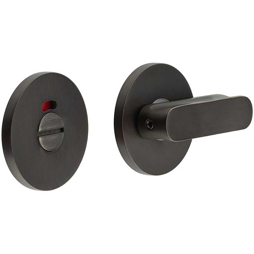 Picture of CR-803 Dark Bronze Thumb Turn & Lock Round Rose w/ Indicator - CR-803AJ7DB