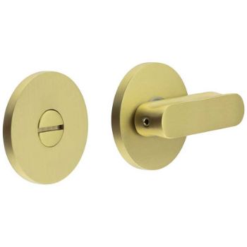 Picture of CR-803 Satin Brass Thumb Turn & Lock Round Rose - CR-803A7SB