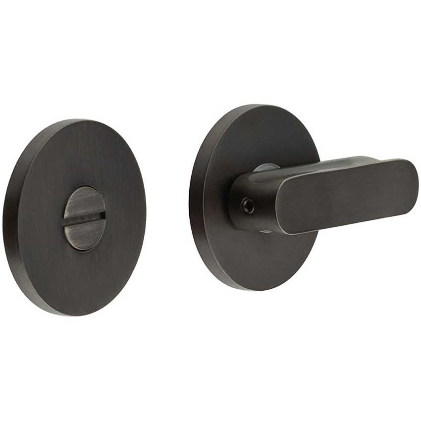Picture of CR-803 Dark Bronze Thumb Turn & Lock Round Rose - CR-803A7DB
