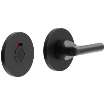 Picture of CR-804 Black Thumb Turn & Lock Round Rose w/ Indicator - CR-804AJ7MB