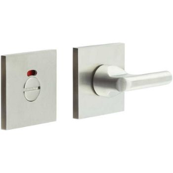 Picture of CR-804 Satin Stainless Steel Thumb Turn & Lock Square Rose w/ Indicator - CR-804BK7SSS