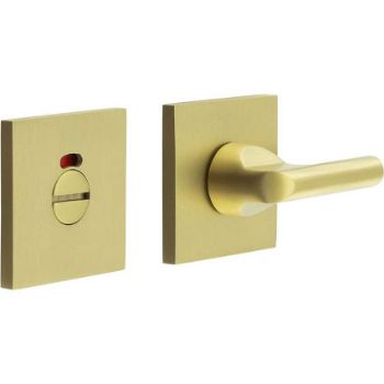Picture of CR-804 Satin Brass Thumb Turn & Lock Square Rose w/ Indicator - CR-804BK7SB