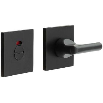 Picture of CR-804 Black Thumb Turn & Lock Square Rose w/ Indicator - CR-804BK7MB