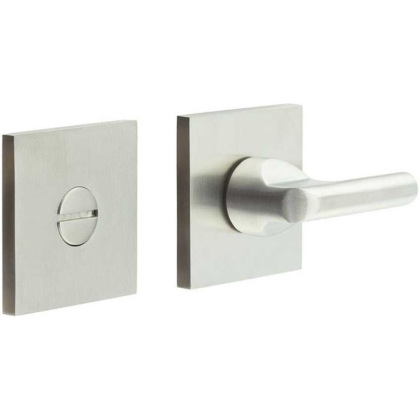Picture of CR-804 Satin Stainless Steel Thumb Turn & Lock Square Rose - CR-804B7SSS