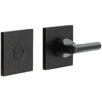 Picture of CR-804 Black Thumb Turn & Lock Square Rose - CR-804B7MB