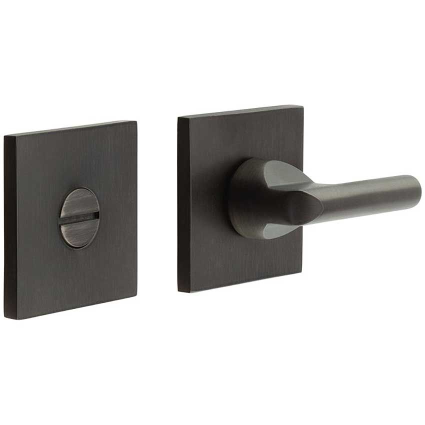 Picture of CR-804 Dark Bronze Thumb Turn & Lock Square Rose - CR-804B7DB