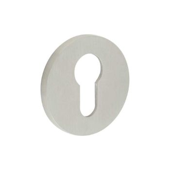 Picture of CR-S10 Satin Stainless Steel Euro Keyway Round Rose Escutcheon - CR-S10SSS