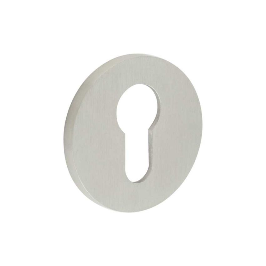 Picture of CR-S10 Satin Stainless Steel Euro Keyway Round Rose Escutcheon - CR-S10SSS