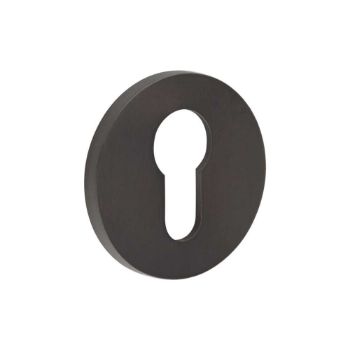Picture of CR-S10 Dark Bronze Euro Keyway Round Rose Escutcheon - CR-S10DB
