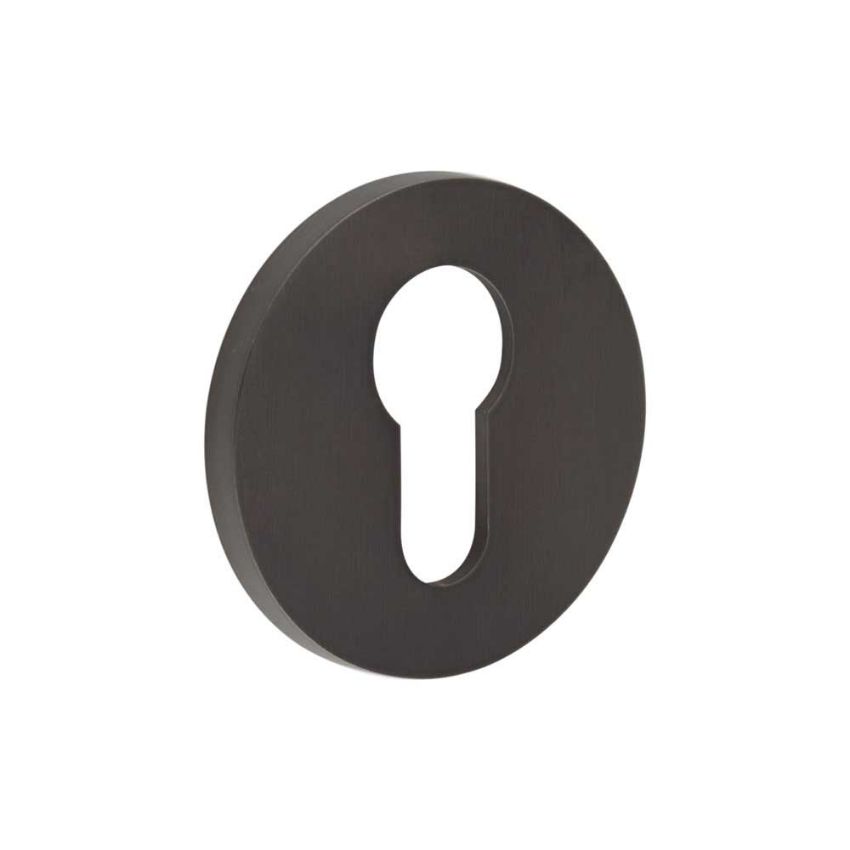 Picture of CR-S10 Dark Bronze Euro Keyway Round Rose Escutcheon - CR-S10DB