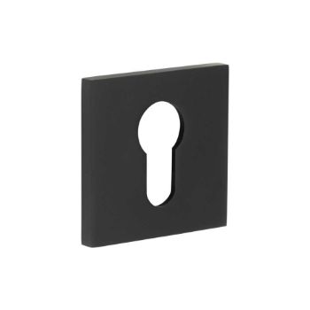 Picture of CR-U10 Black Euro Keyway Square Rose Escutcheon - CR-U10MB