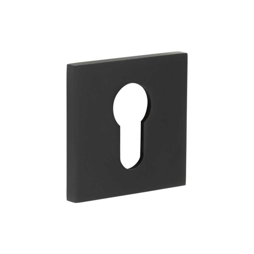 Picture of CR-U10 Black Euro Keyway Square Rose Escutcheon - CR-U10MB