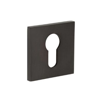 Picture of CR-U10 Dark Bronze Euro Keyway Square Rose Escutcheon - CR-U10DB