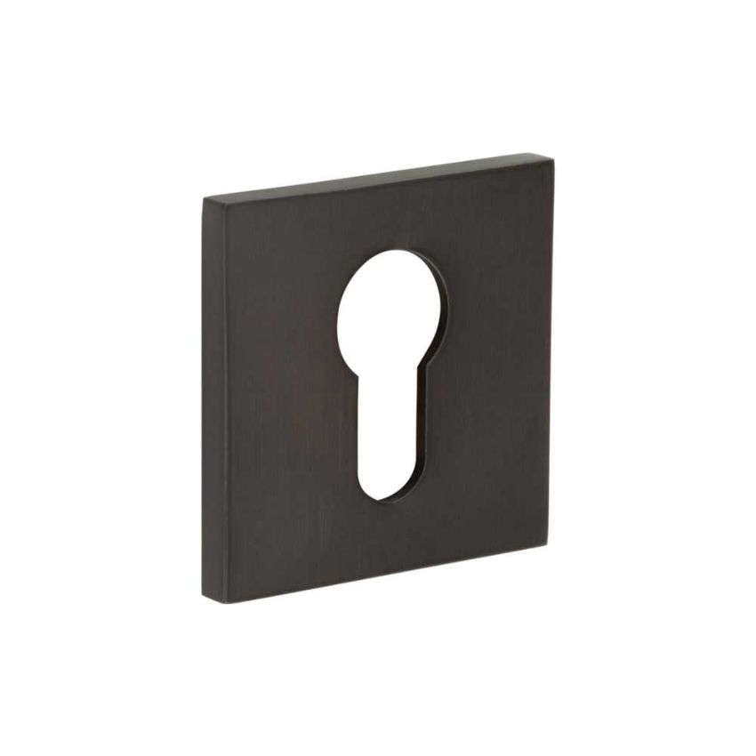 Picture of CR-U10 Dark Bronze Euro Keyway Square Rose Escutcheon - CR-U10DB