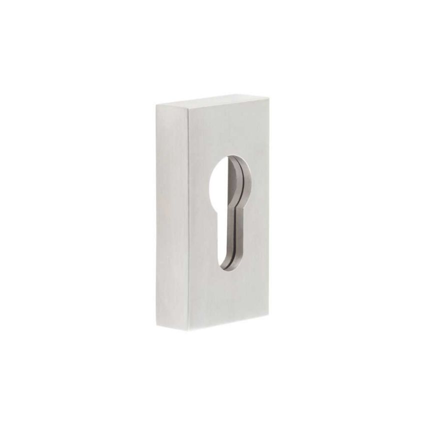 Picture of CRES Rectangular Satin Stainless Steel Euro Escutcheon - CRES404SSS