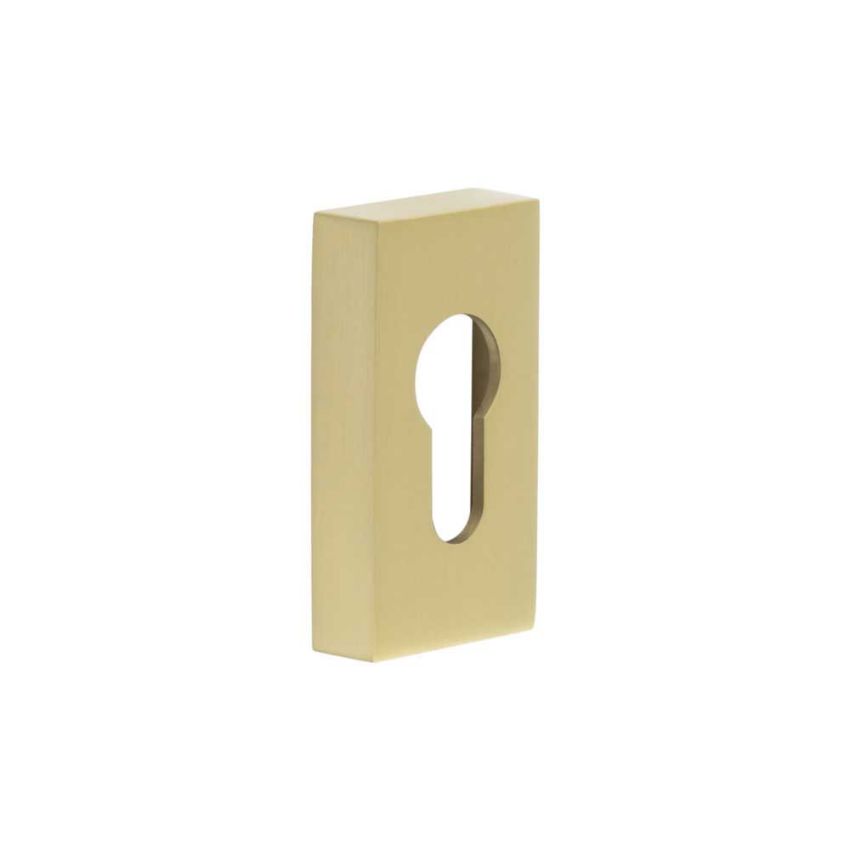 Picture of CRES Rectangular Satin Brass Euro Escutcheon - CRES404SB