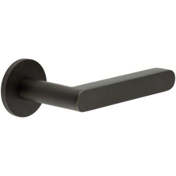 Picture of CR-101 Dark Bronze Sprung Round Rose Door Handle - CR-101A1DB