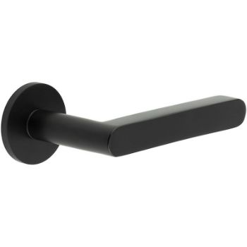 Picture of CR-101 Black Sprung Round Rose Door Handle - CR-101A1MB