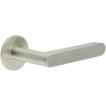 Picture of CR-101 Satin Stainless Steel  Sprung Round Rose Door Handle - CR-101A1SSS