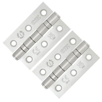 Grade 7 - 76mm x 50mm x 2mm Ball Bearing Hinge In Pol. St. Steel -  ZHSS232-FD-PSS Picture of Grade 7 - 76mm x 50mm x 2mm Ball Bearing Hinge In Pol. St. Steel -  ZHSS232-FD-PSS