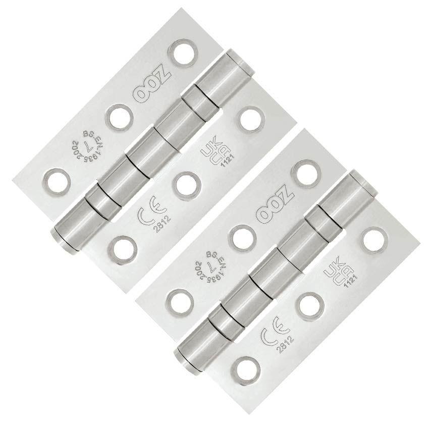 Picture of Grade 7 - 76mm x 50mm x 2mm Ball Bearing Hinge In Pol. St. Steel -  ZHSS232-FD-PSS